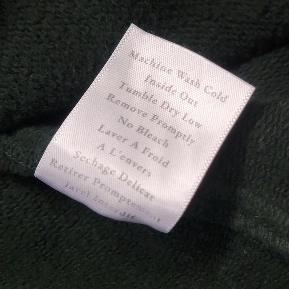Frank Eileen Belfast Pea Coat Womens Medium Green Cotton Fleece Double Breasted - Picture 6 of 13